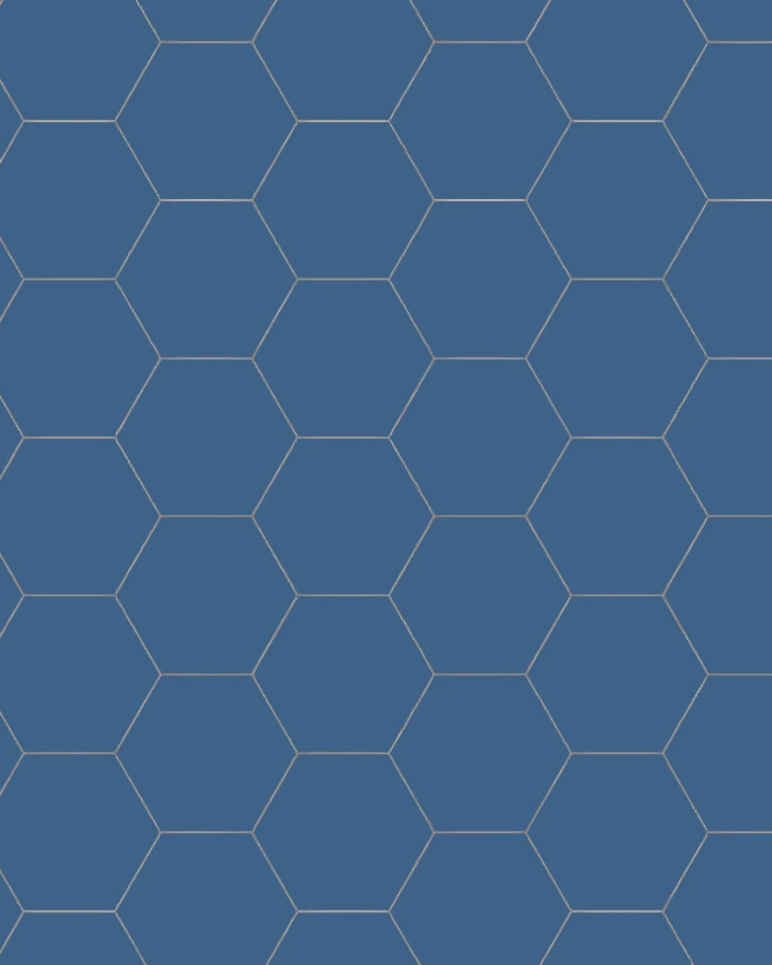 Klinker - Hexagon 10 x 10 cm mörkblå