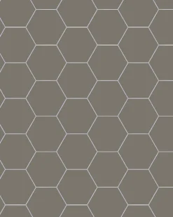Klinker - Hexagon 10 x 10 cm mörkgrå