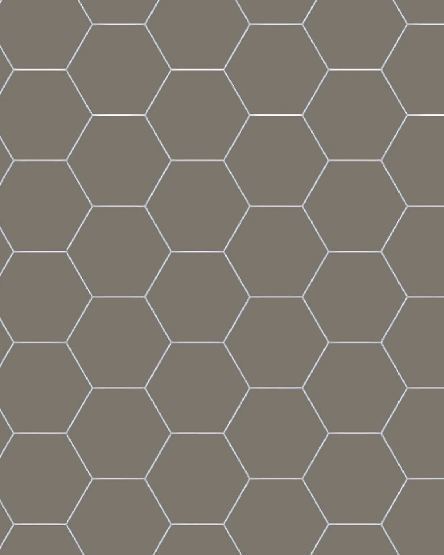 Klinker - Hexagon 10 x 10 cm mörkgrå