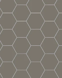 Klinker - Hexagon 15 x 15 cm mörkgrå