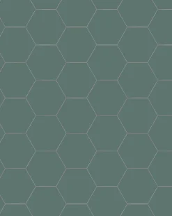 Klinker - Hexagon 10 x 10 cm mörkgrön