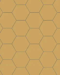 Klinker - Hexagon 15 x 15 cm ockragul