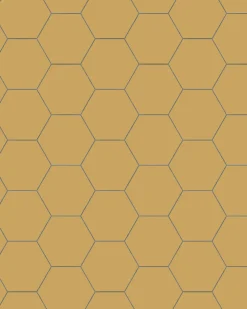 Klinker - Hexagon 10 x 10 cm ockragul