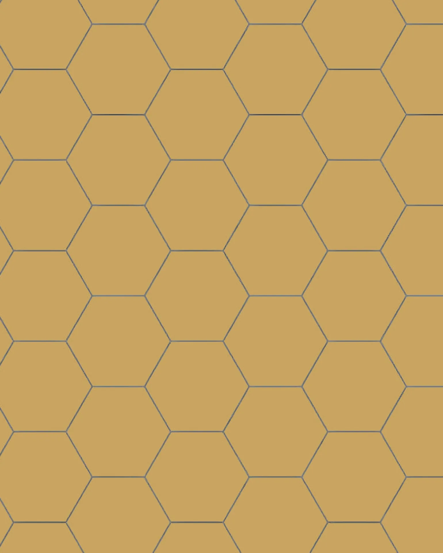 Klinker - Hexagon 10 x 10 cm ockragul