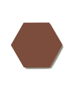 Klinker - Hexagon 10 x 10 cm röd