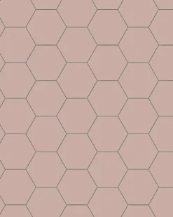 Klinker - Hexagon 10 x 10 cm rosa
