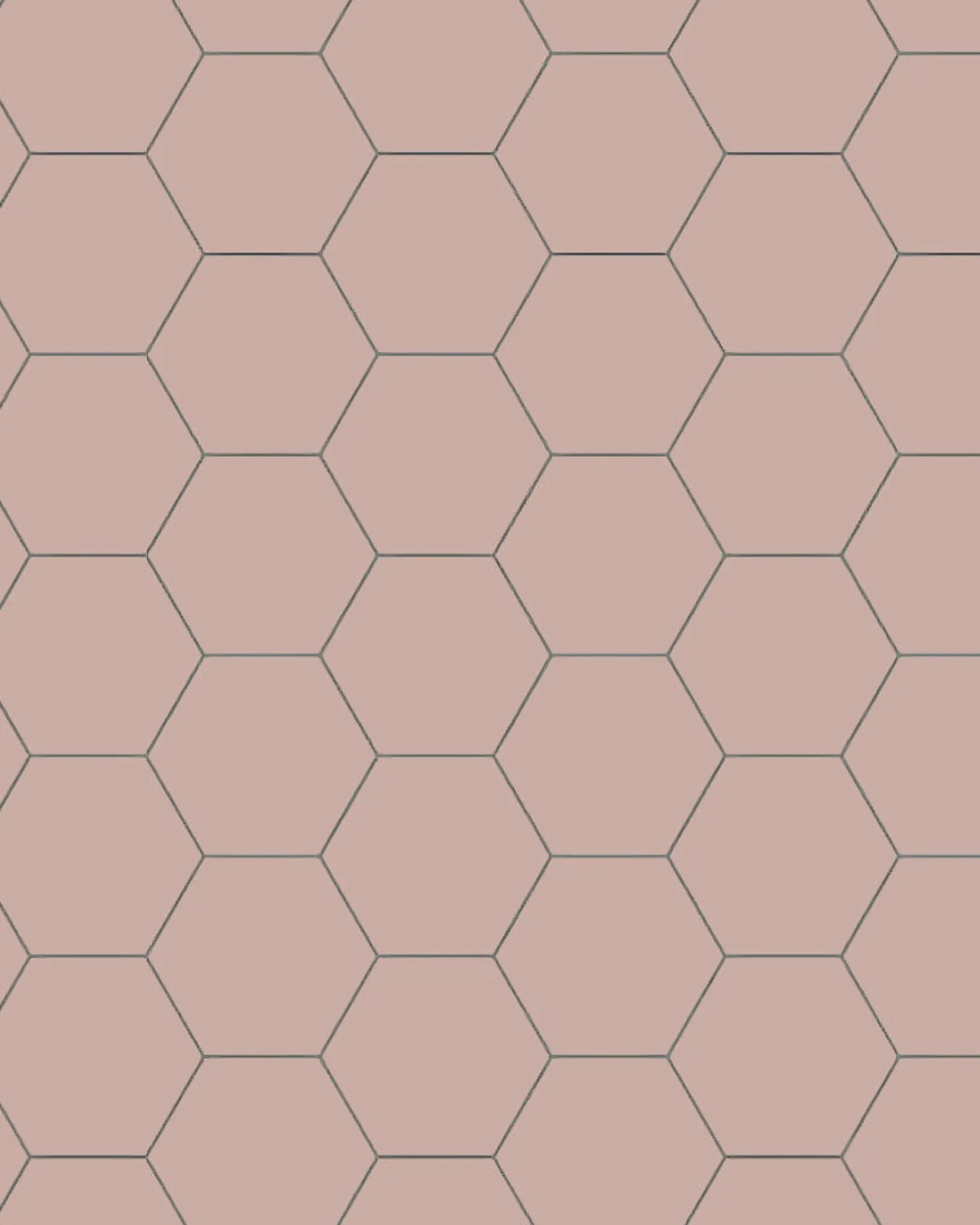 Klinker - Hexagon 10 x 10 cm rosa