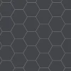 Klinker - Hexagon 10 x 10 cm svart