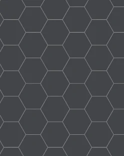 Klinker - Hexagon 10 x 10 cm svart