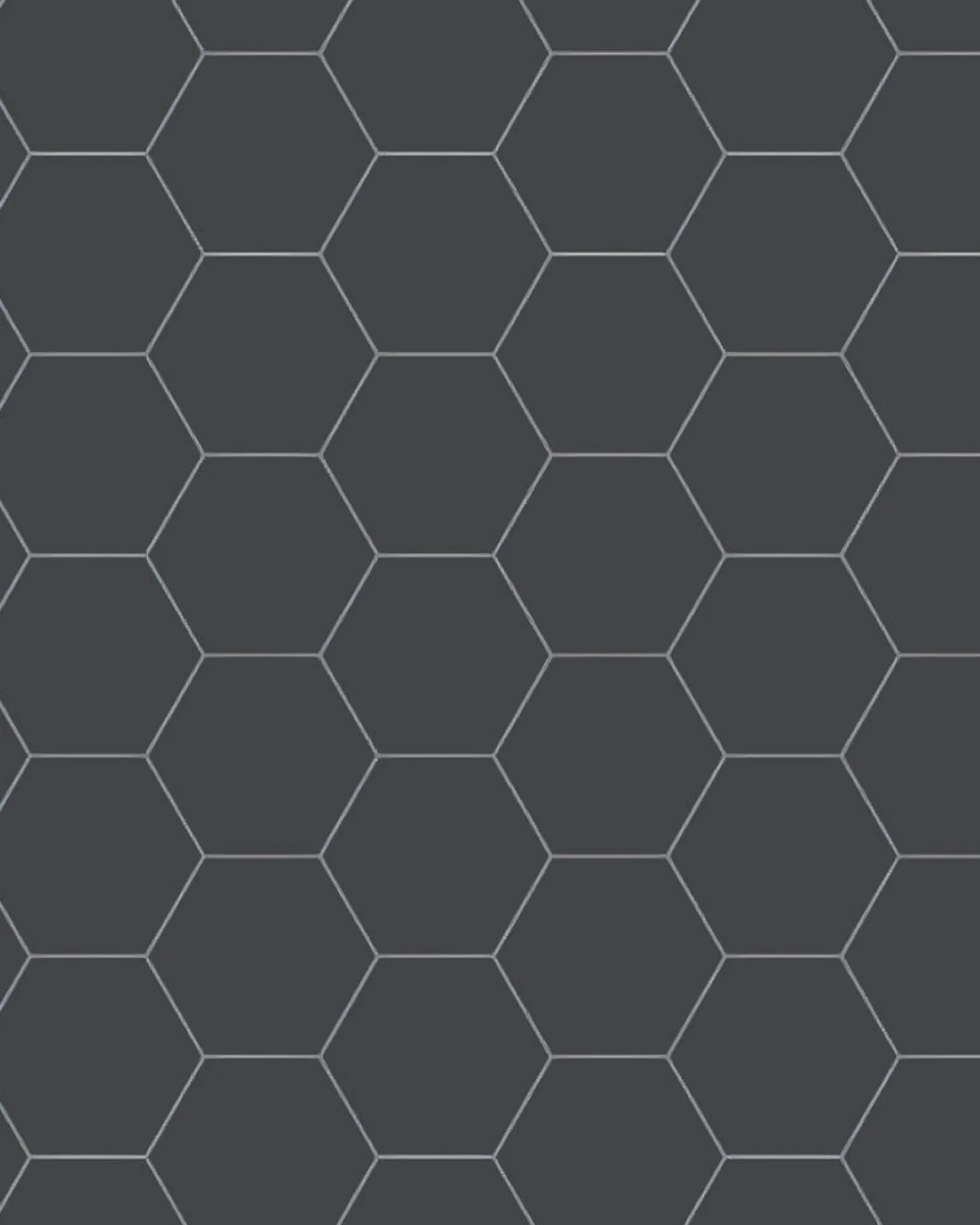 Klinker - Hexagon 10 x 10 cm svart