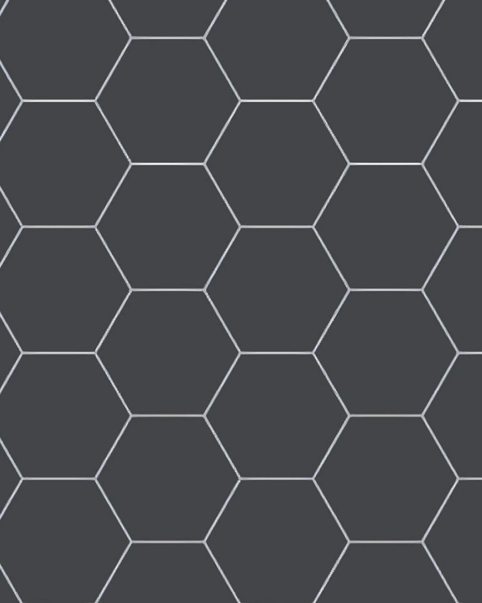 Klinker - Hexagon 15 x 15 cm svart