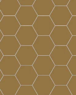 Klinker - Hexagon 15 x 15 cm toffee