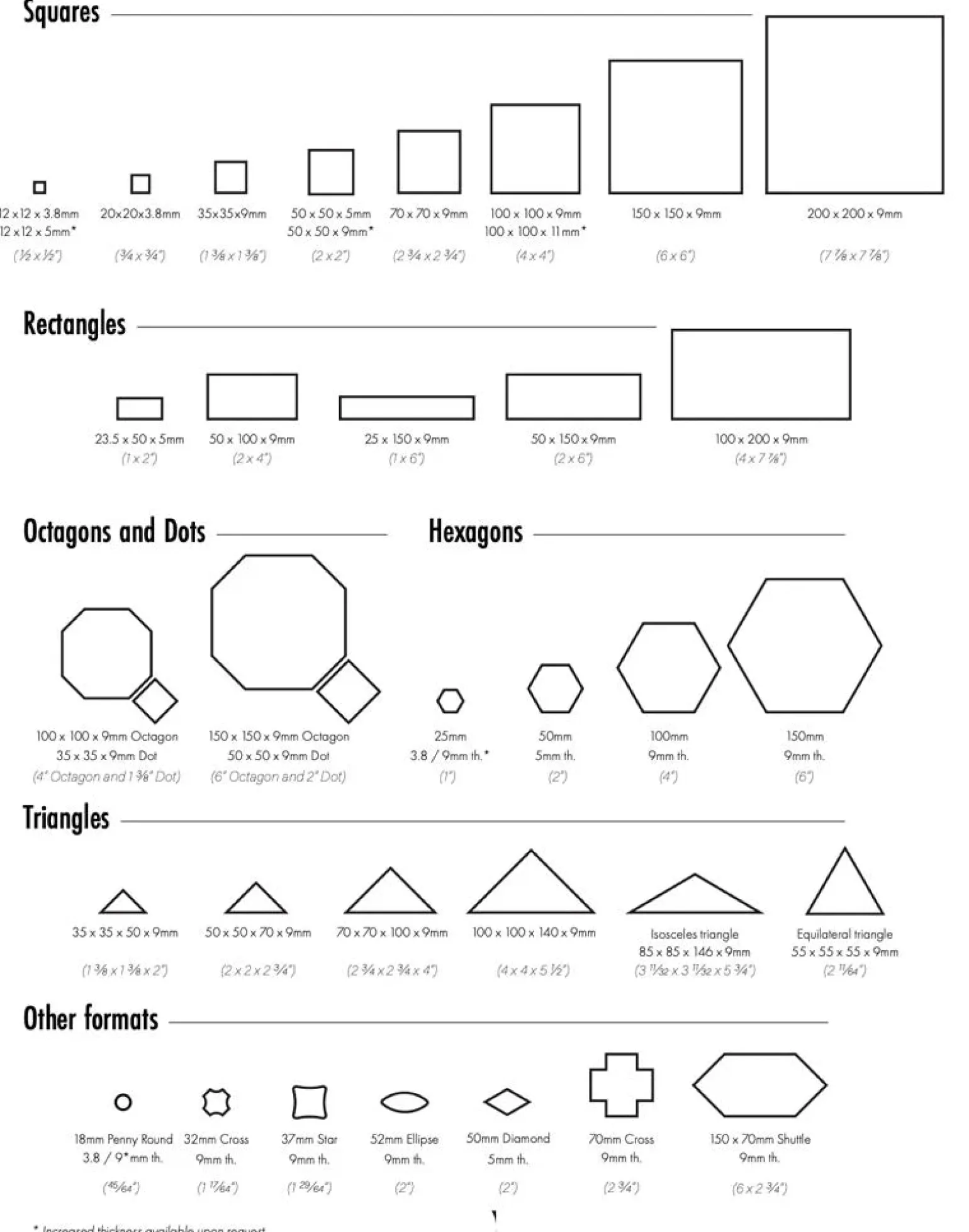 Klinker - Hexagon 10 x 10 cm toffee