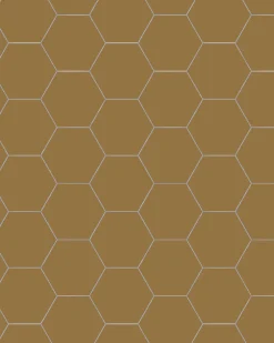 Klinker - Hexagon 10 x 10 cm toffee