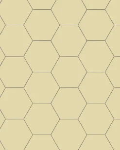 Klinker - Hexagon 15 x 15 cm vaniljgul