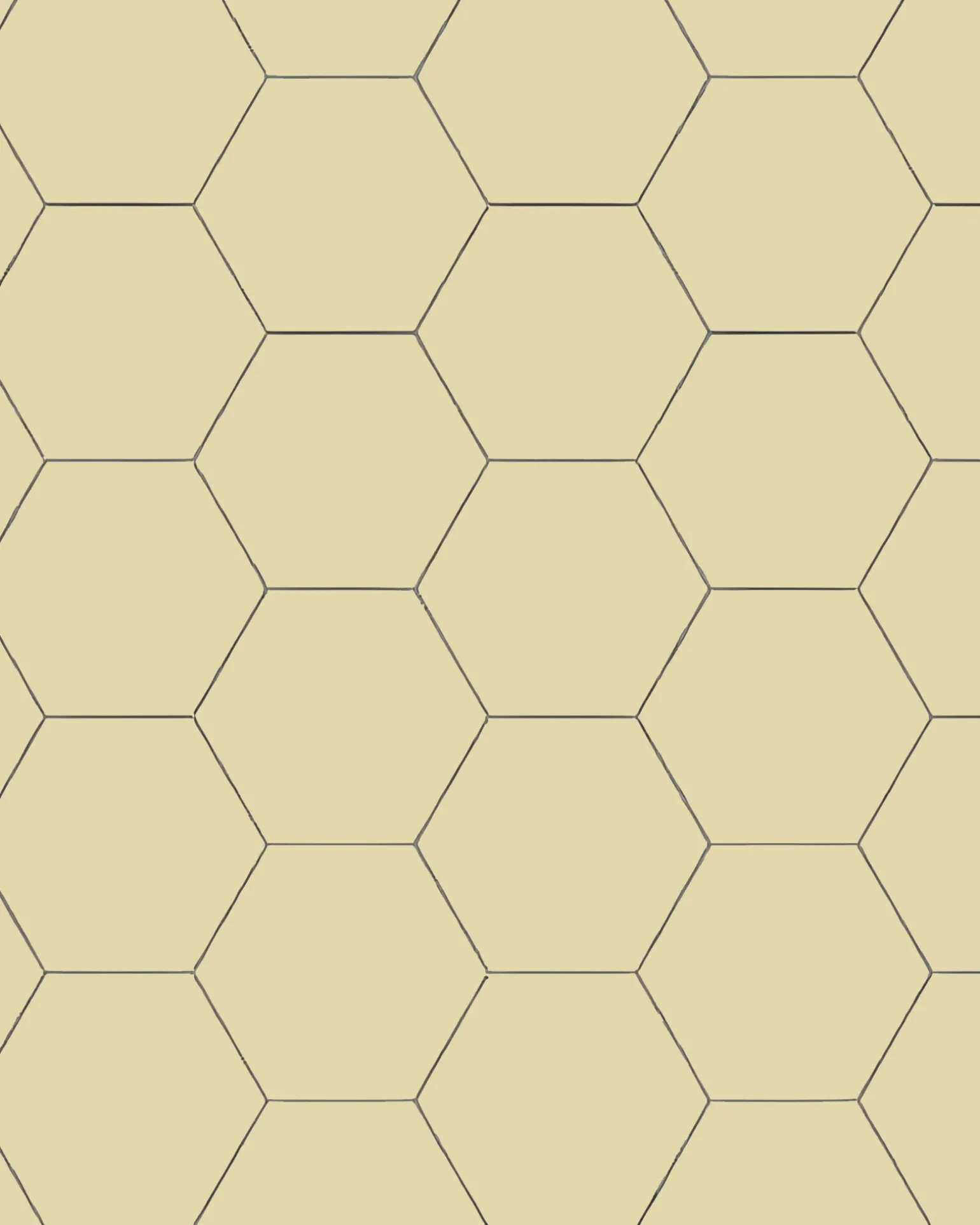 Klinker - Hexagon 15 x 15 cm vaniljgul