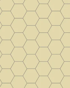 Klinker - Hexagon 10 x 10 cm vaniljgul