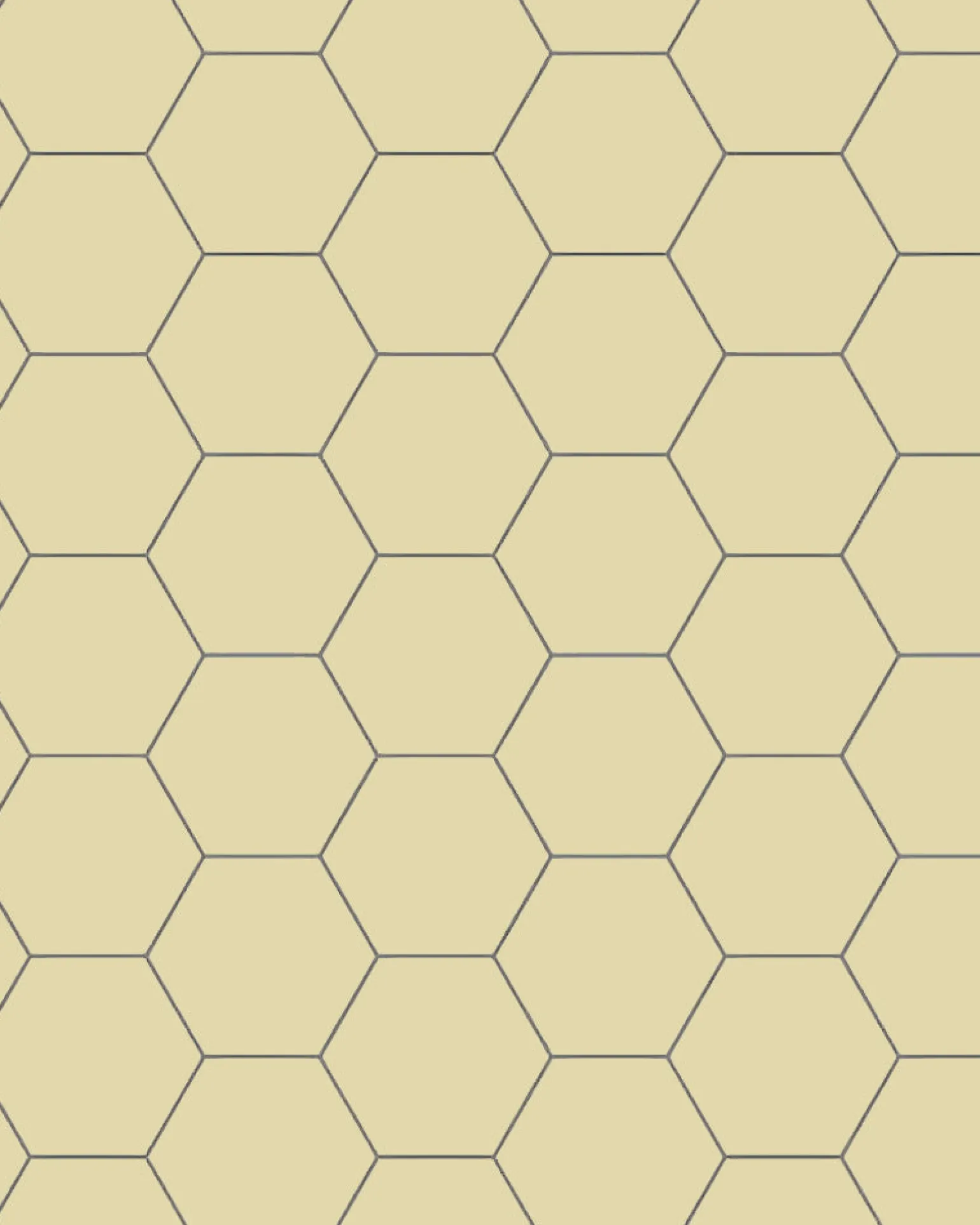 Klinker - Hexagon 10 x 10 cm vaniljgul