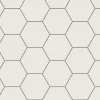 Klinker - Hexagon 15 x 15 cm vit
