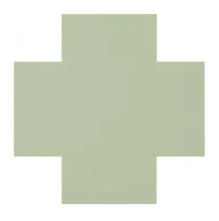 Klinker - Kors 7 x 7 cm pistasch
