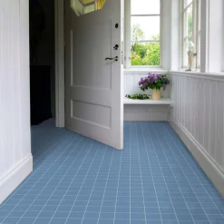 Klinker - Kvadrat 10 x 10 cm blå