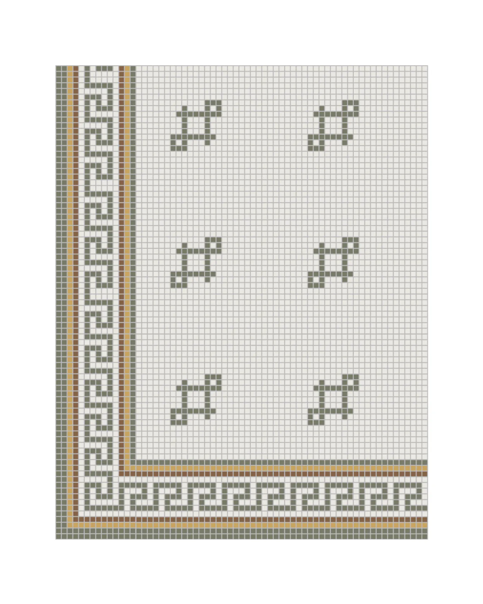 Klinker - Mosaik Regent Grön