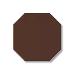 Klinker - Oktagon 10 x 10 cm chokladbrun