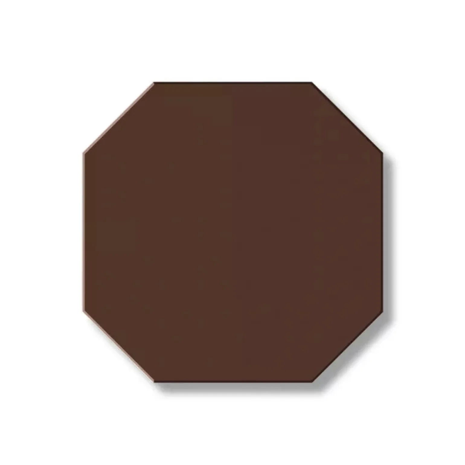 Klinker - Oktagon 10 x 10 cm chokladbrun