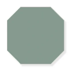 Klinker - Oktagon 15 x 15 cm grön