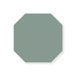Klinker - Oktagon 10 x 10 cm grön