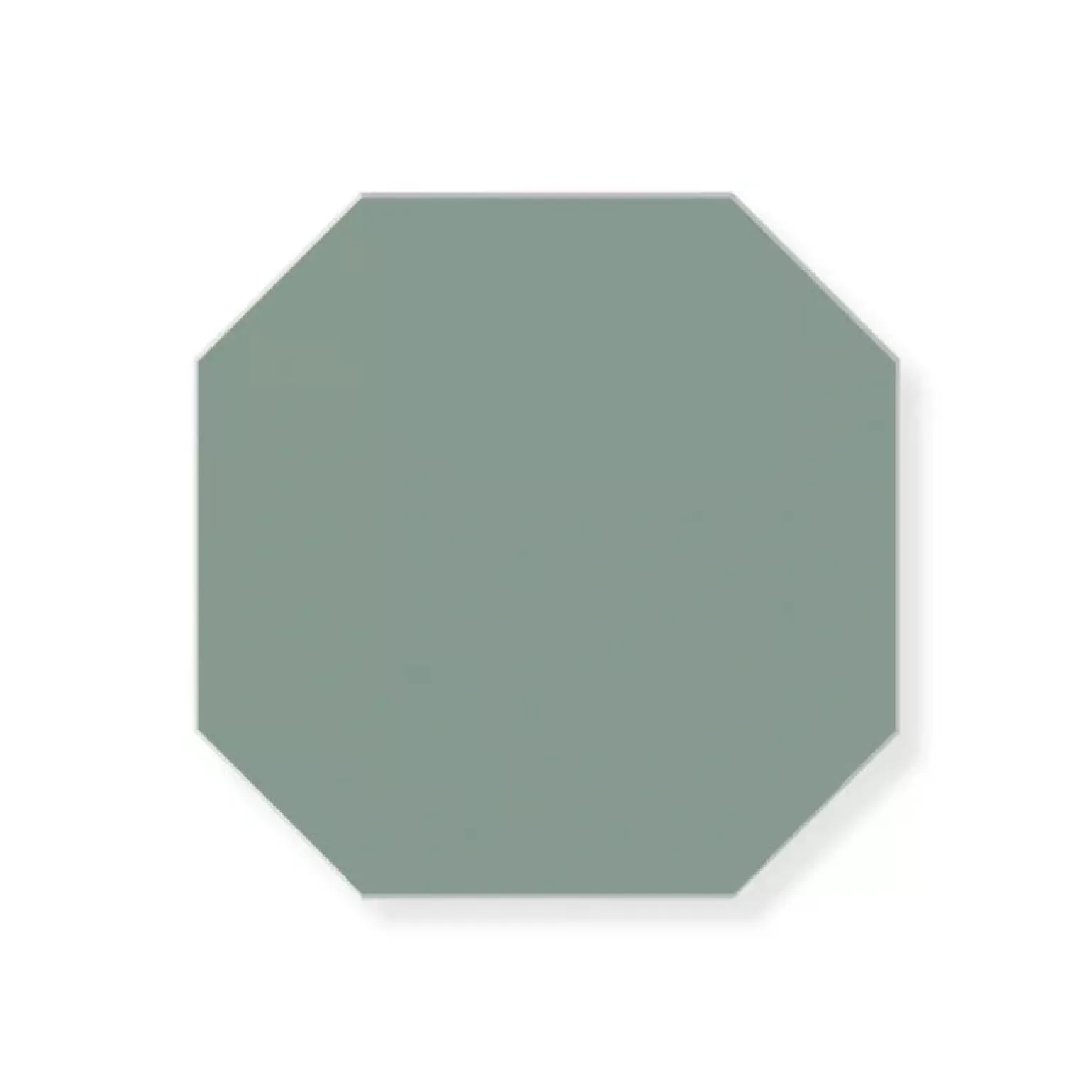 Klinker - Oktagon 10 x 10 cm grön