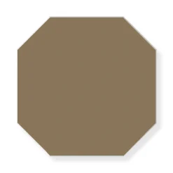 Klinker - Oktagon 15 x 15 cm kaffebrun