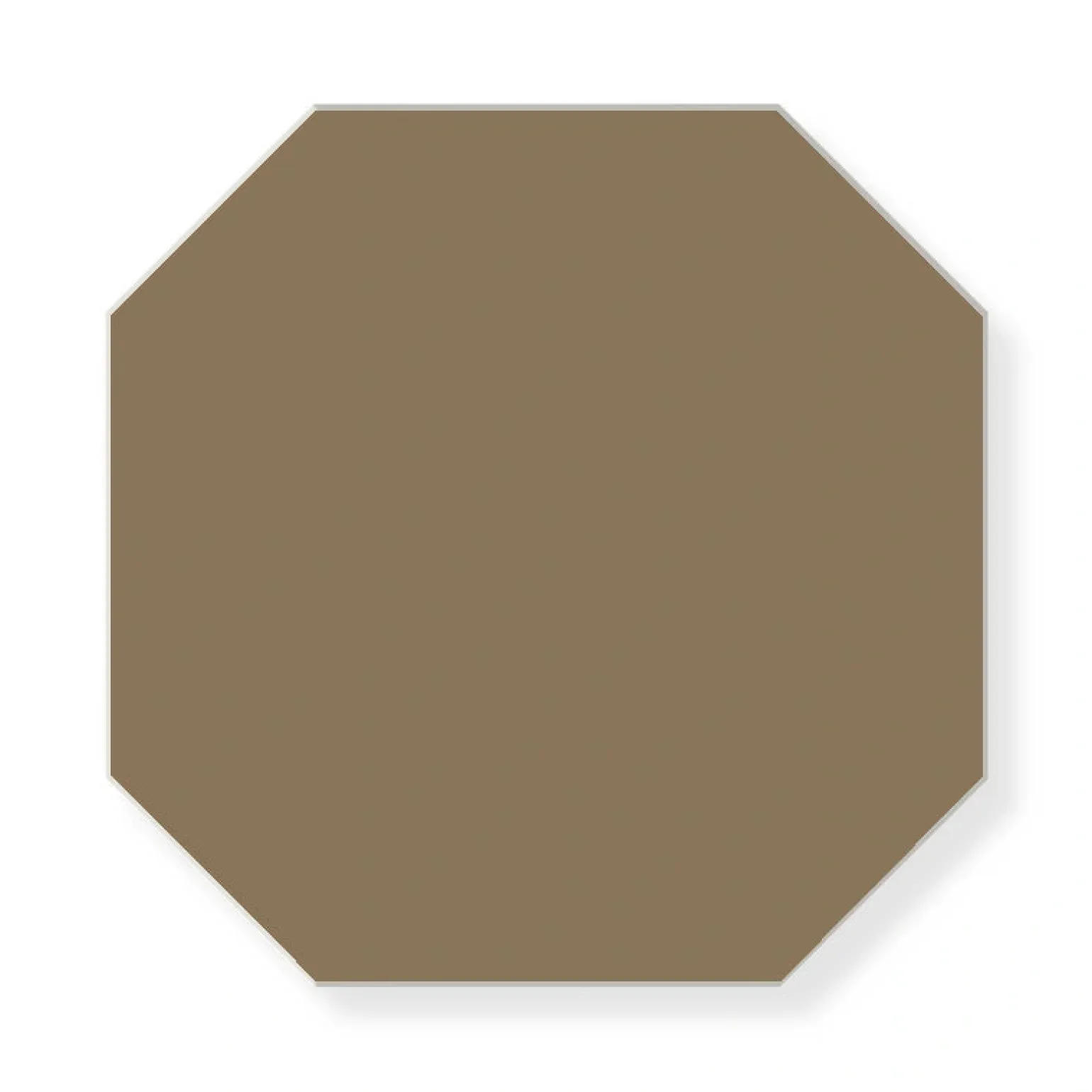 Klinker - Oktagon 15 x 15 cm kaffebrun
