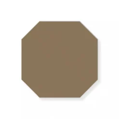 Klinker - Oktagon 10 x 10 cm kaffebrun