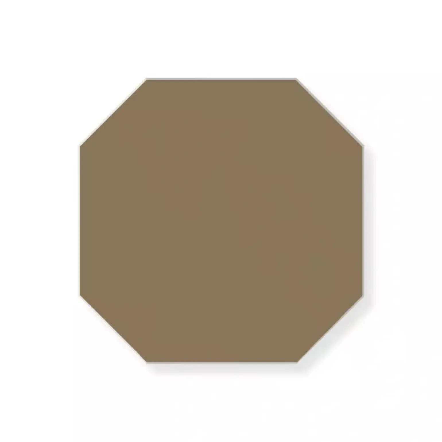 Klinker - Oktagon 10 x 10 cm kaffebrun