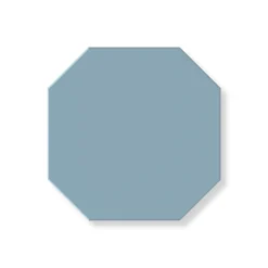 Klinker - Oktagon 10 x 10 cm ljusblå