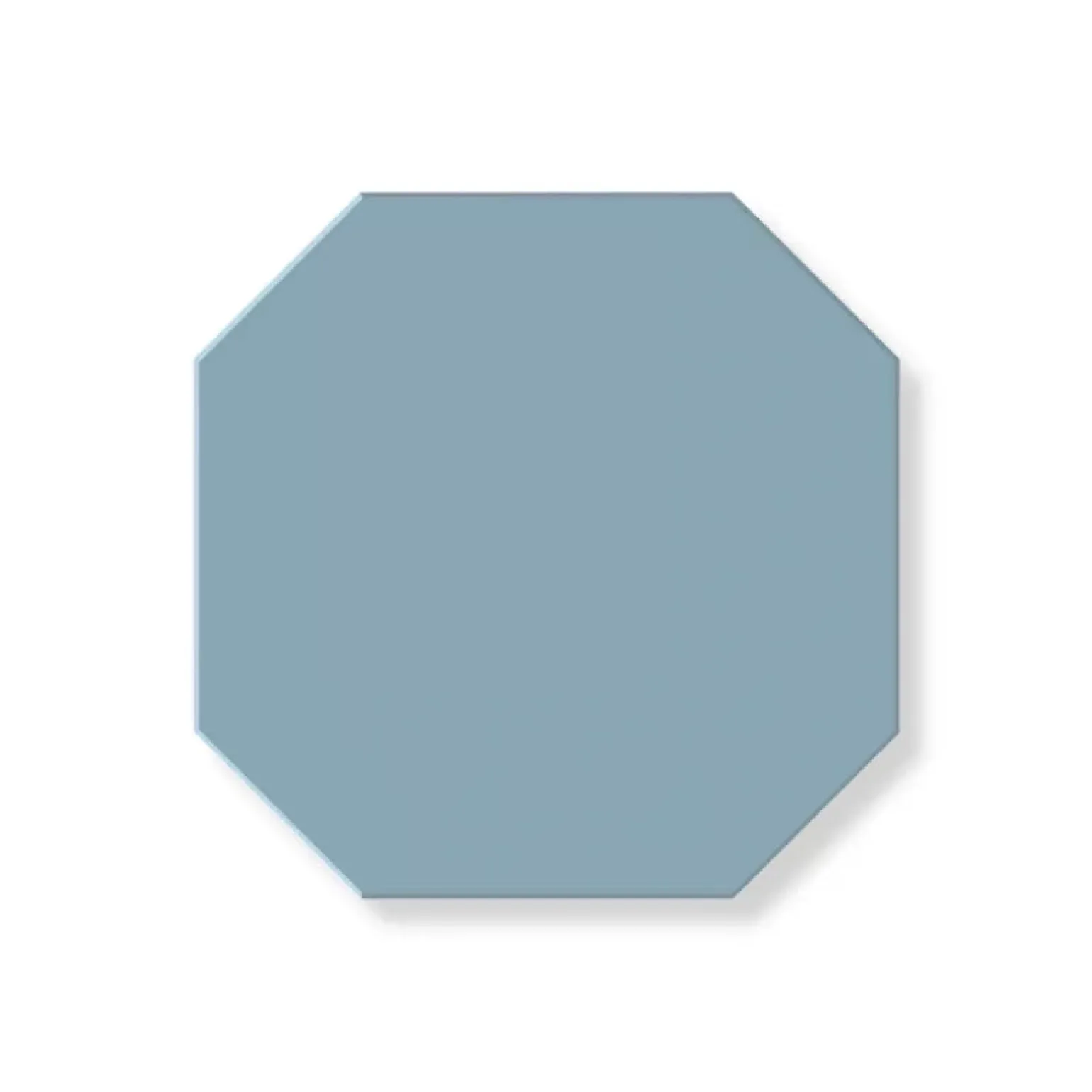 Klinker - Oktagon 10 x 10 cm ljusblå