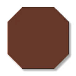 Klinker - Oktagon 15 x 15 cm röd