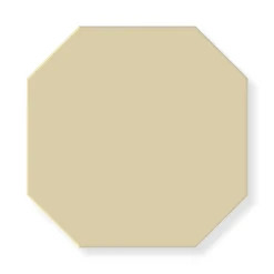 Klinker - Oktagon 15 x 15 cm vaniljgul