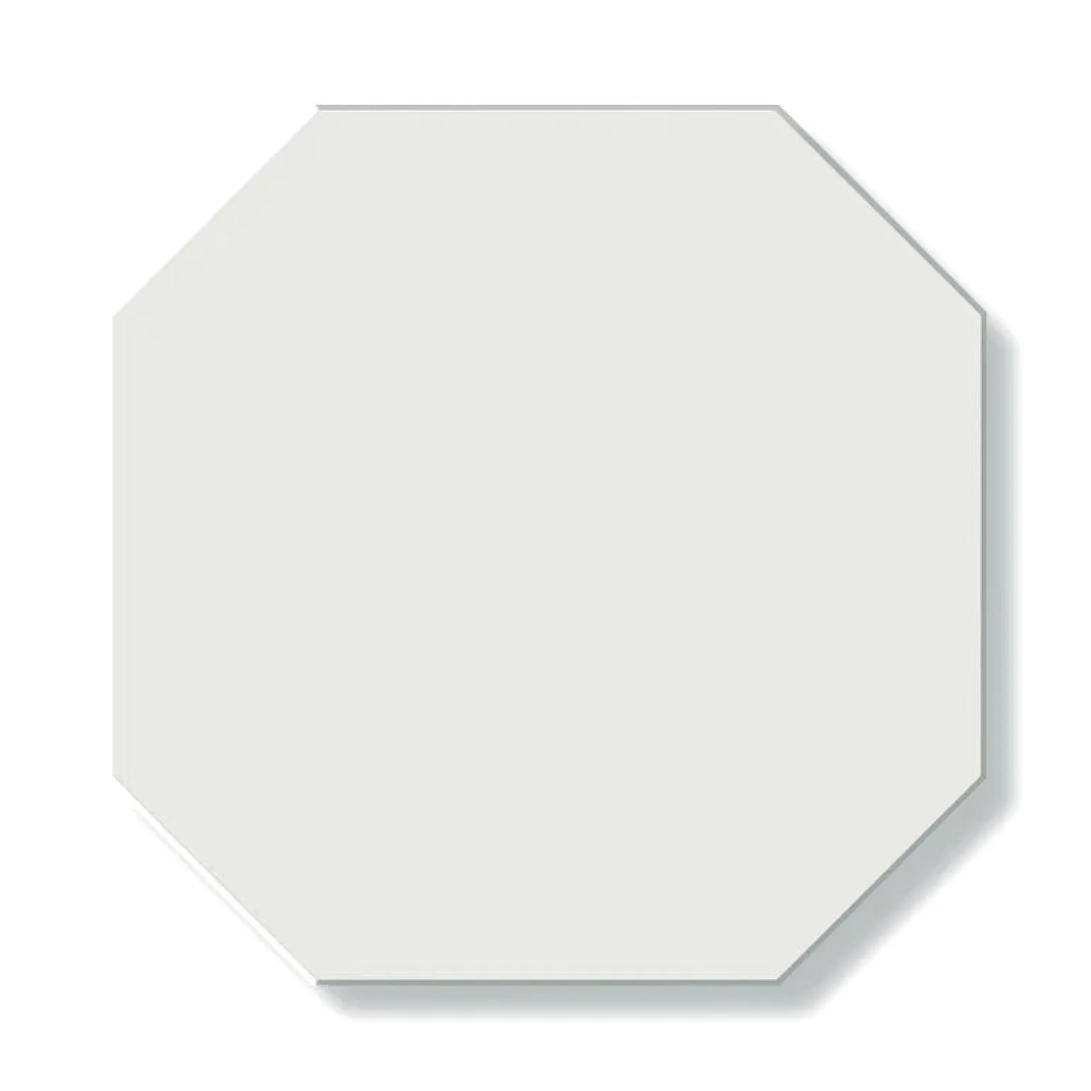 Klinker - Oktagon 15 x 15 cm vit