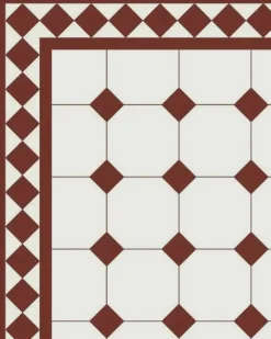 Klinker - Oktagon 15 x 15 cm vit