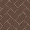Klinker - Rektangel 10 x 20 cm chokladbrun