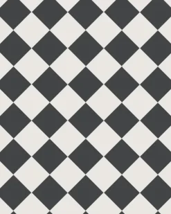 Klinker - Schackrutigt 10 x 10 cm svart/vit