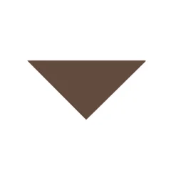 Klinker - Triangel 7/7/10 cm chokladbrun