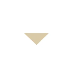 Klinker - Triangel 3,5/3,5/5 cm elfenben