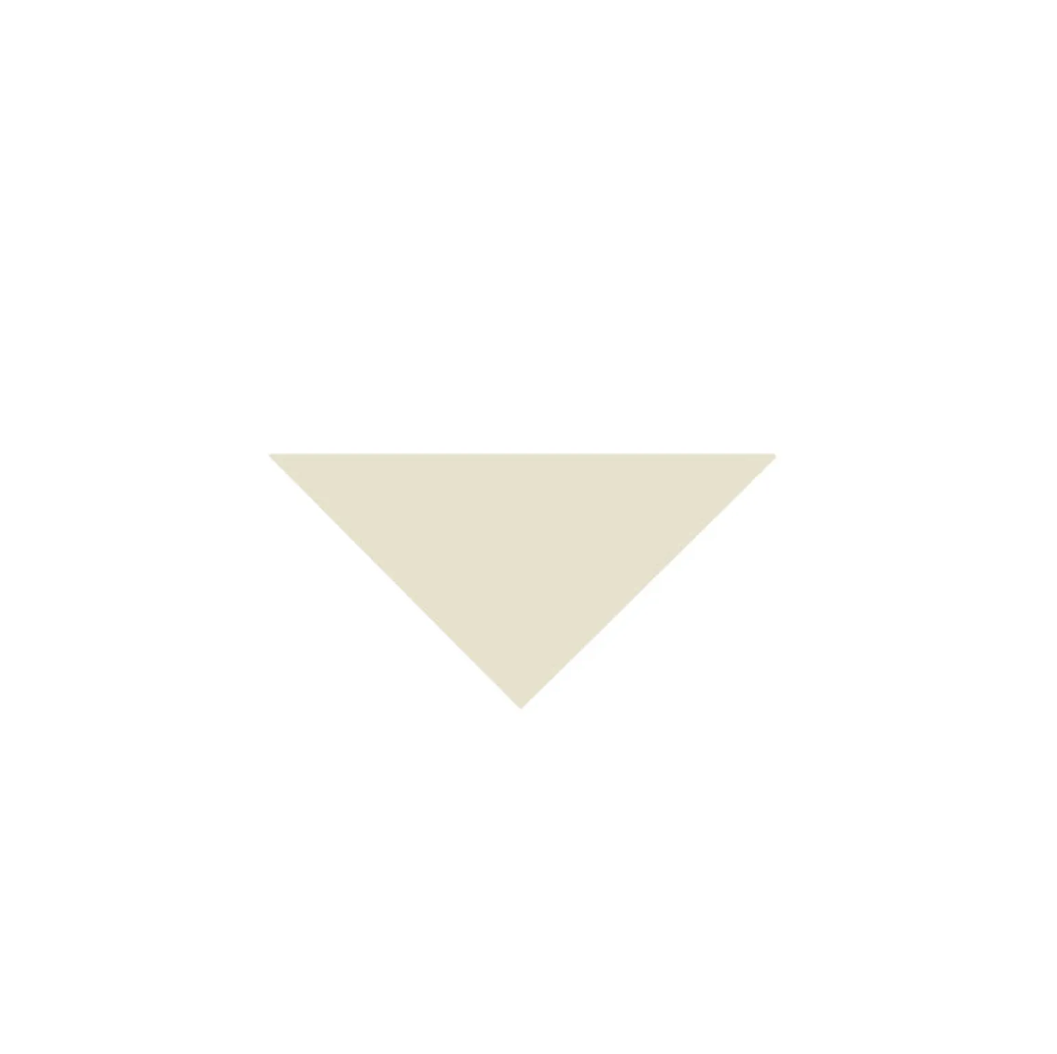 Klinker - Triangel 5/5/7 cm gulvit