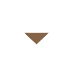 Klinker - Triangel 3,5/3,5/5 cm havana