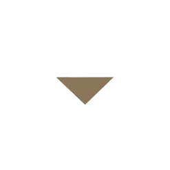 Klinker - Triangel 3,5/3,5/5 cm kaffebrun