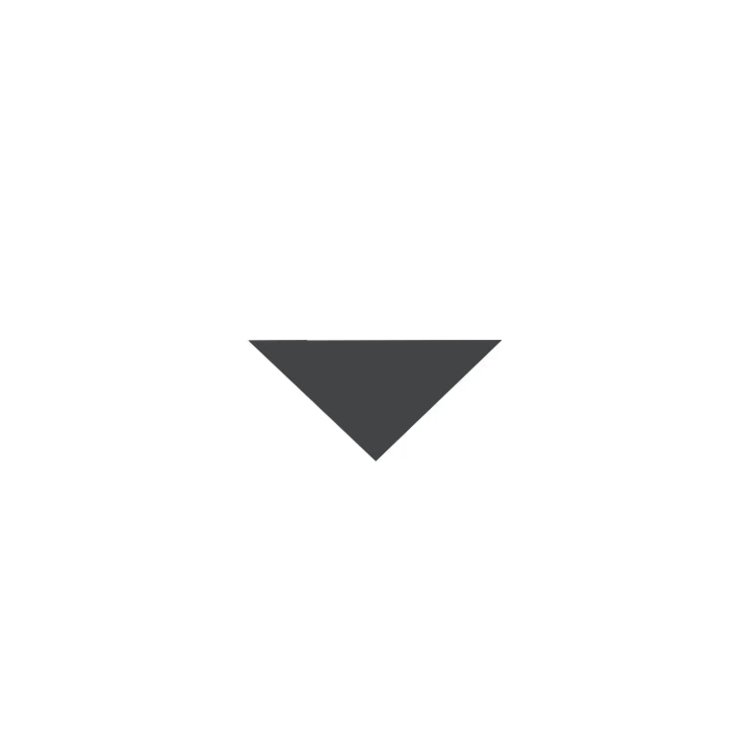 Klinker - Triangel 3,5/3,5/5 cm svart