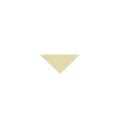 Klinker - Triangel 3,5/3,5/5 cm vaniljgul